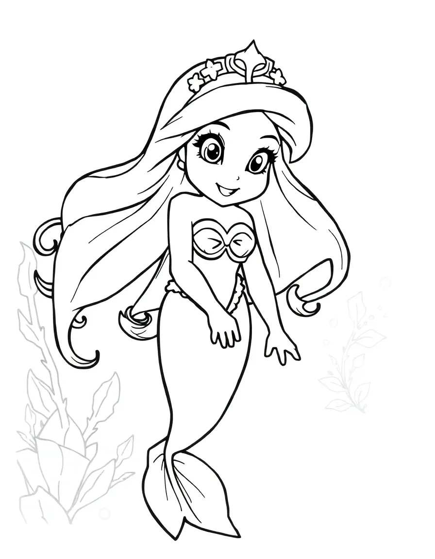 ariel Coloring Pages